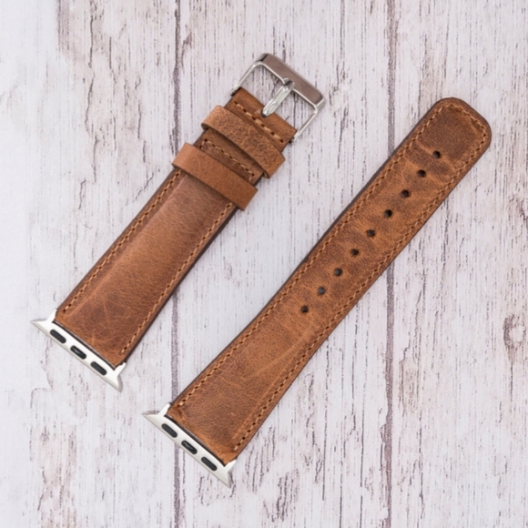 SOLD•OUT! Apple Watch Premium Leather Men's Band - Picture 5 of 10